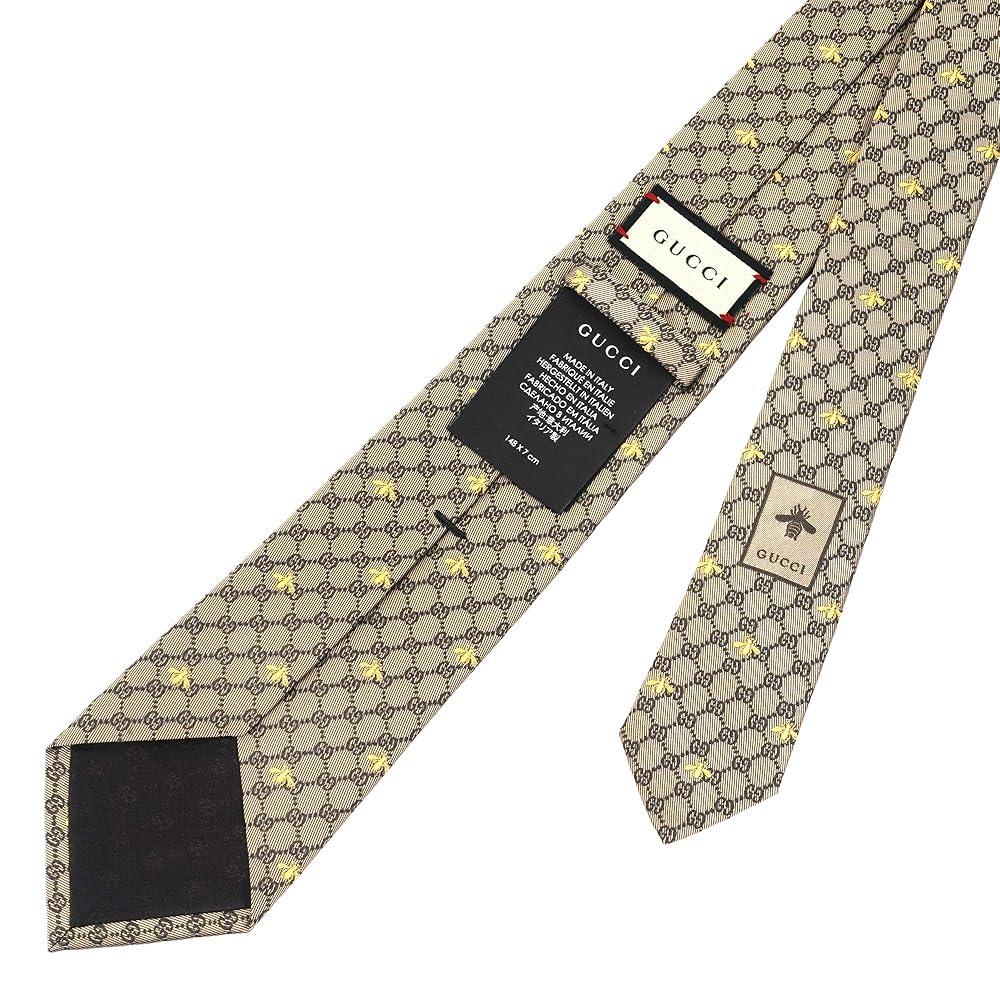 GUCCI ネクタイ ペイズリー柄 ベージュ FRANCO BASSI ネクタイ | モカベージュ ペイズリー柄 - Del